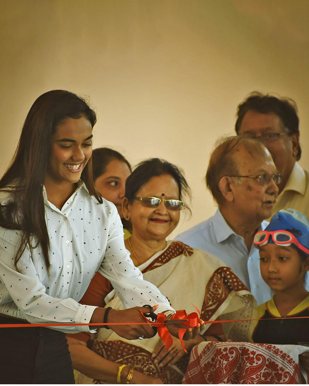 Swimming pool inaugauration by shivangi sharma